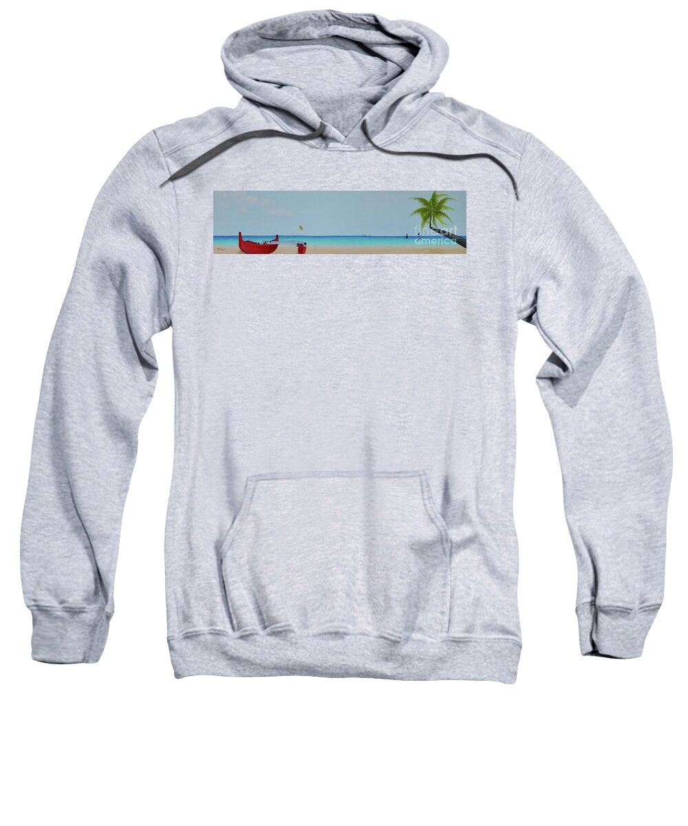 Summer Sweatshirt featuring the painting Endless Summer by Mary Deal