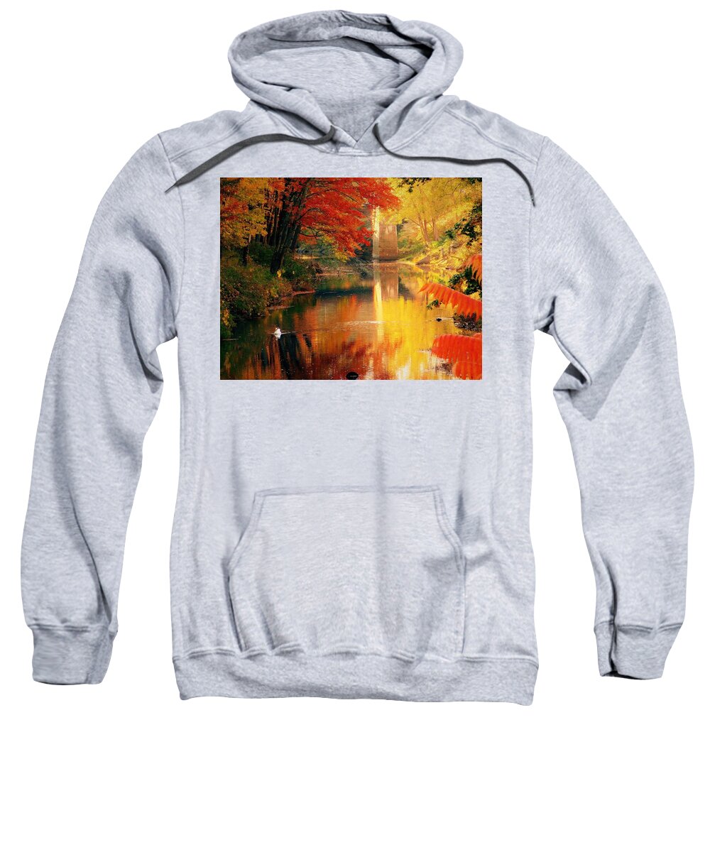 - Epping Nh Sunrise Sweatshirt featuring the photograph - Epping NH Sunrise by THERESA Nye