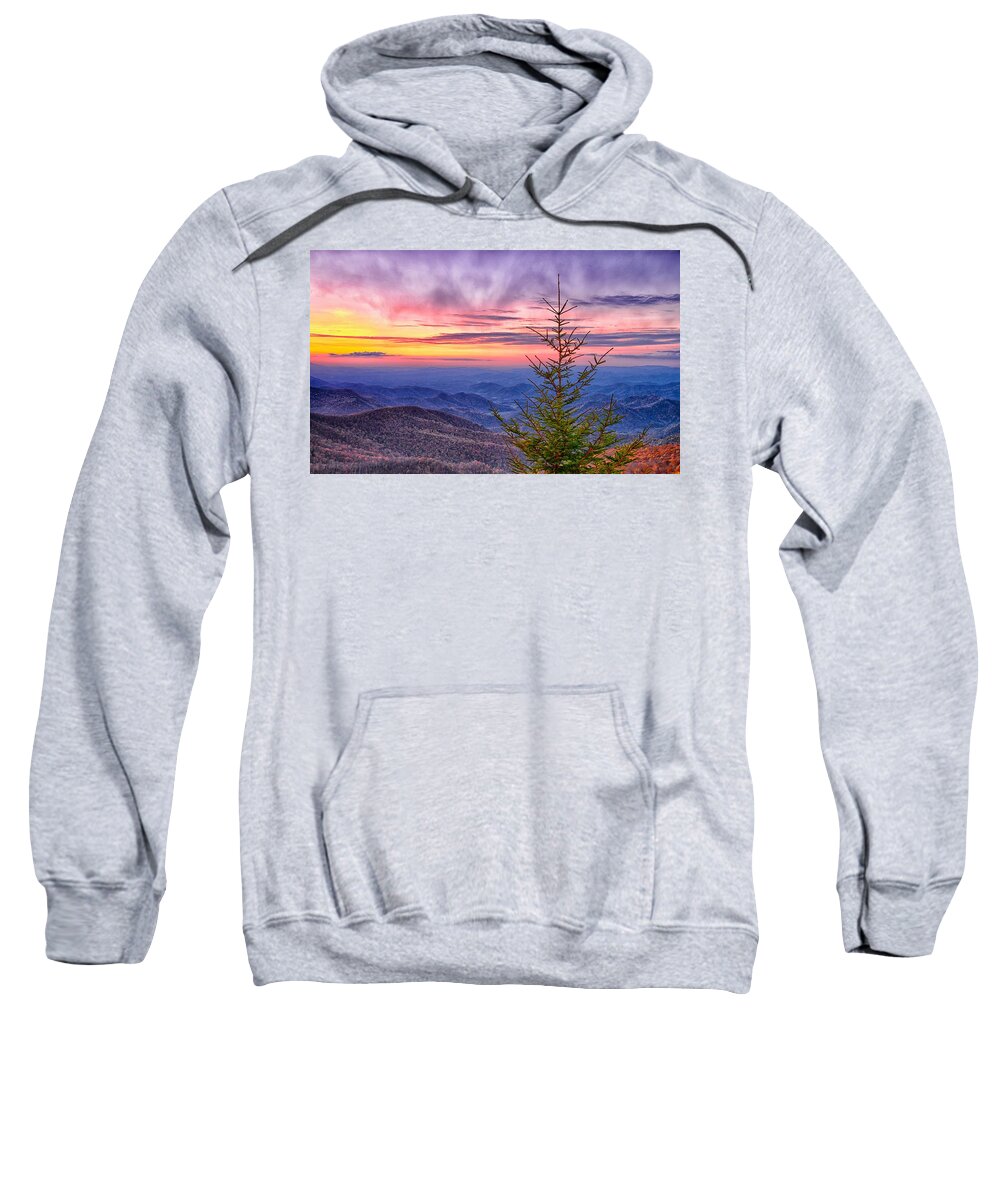 Sunset Sweatshirt featuring the photograph Evening Glow by Blaine Owens