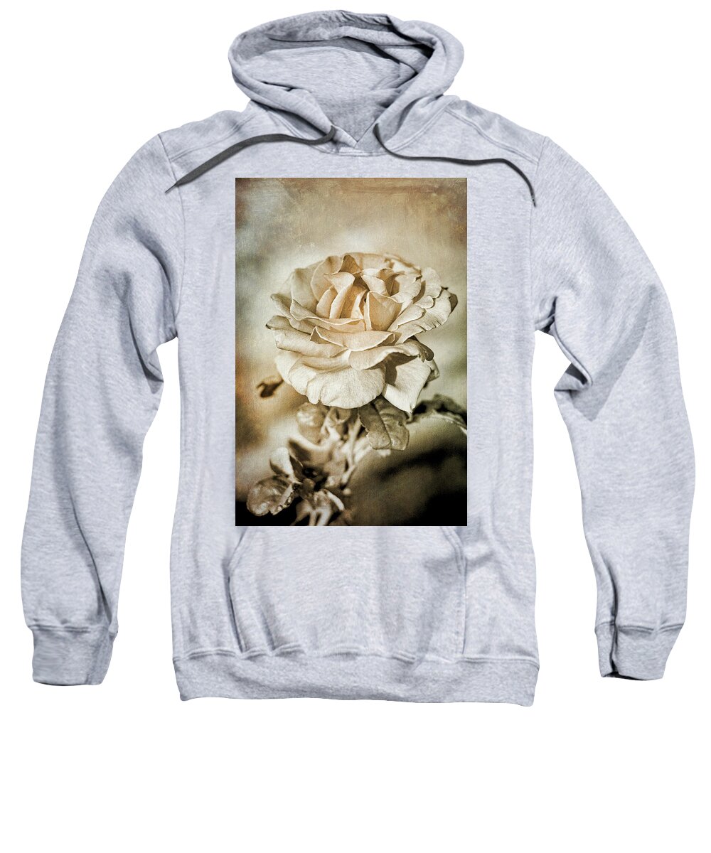 Flora Sweatshirt featuring the photograph Faded Beauty by Mary Lee Dereske