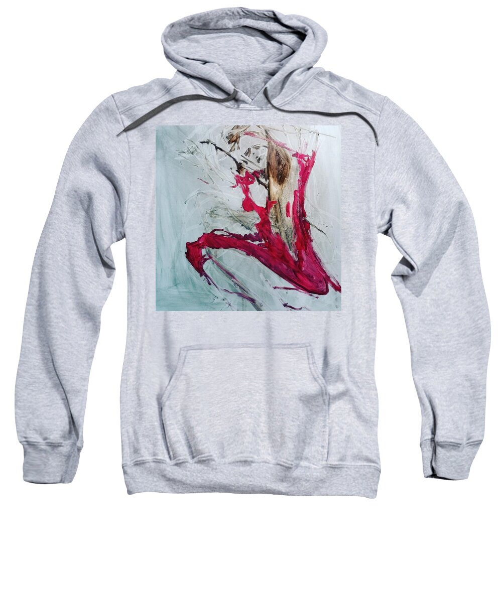 Figurative Sweatshirt featuring the painting Figure by Linette Childs