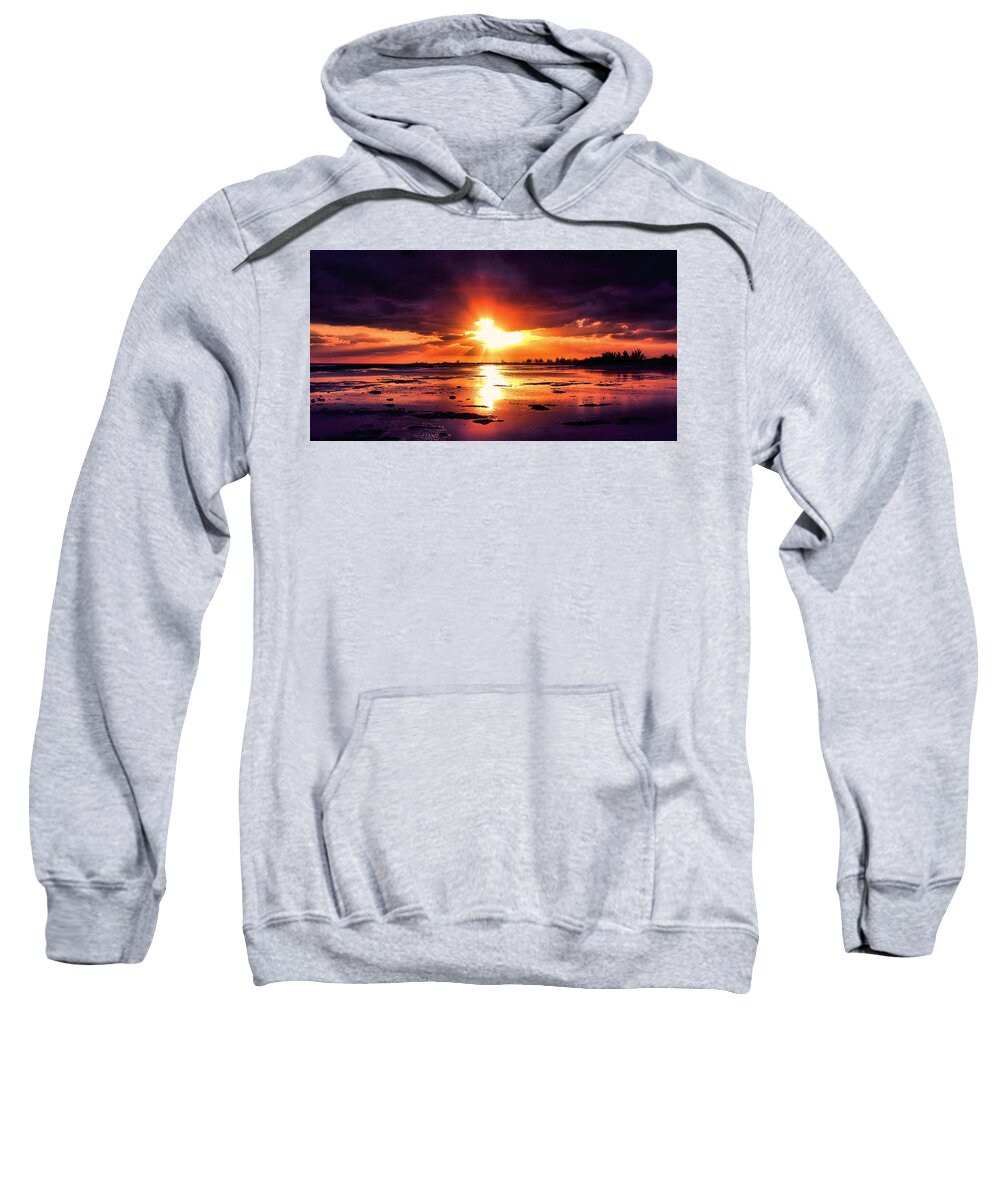 Sunrise Sweatshirt featuring the photograph First Day by Montez Kerr