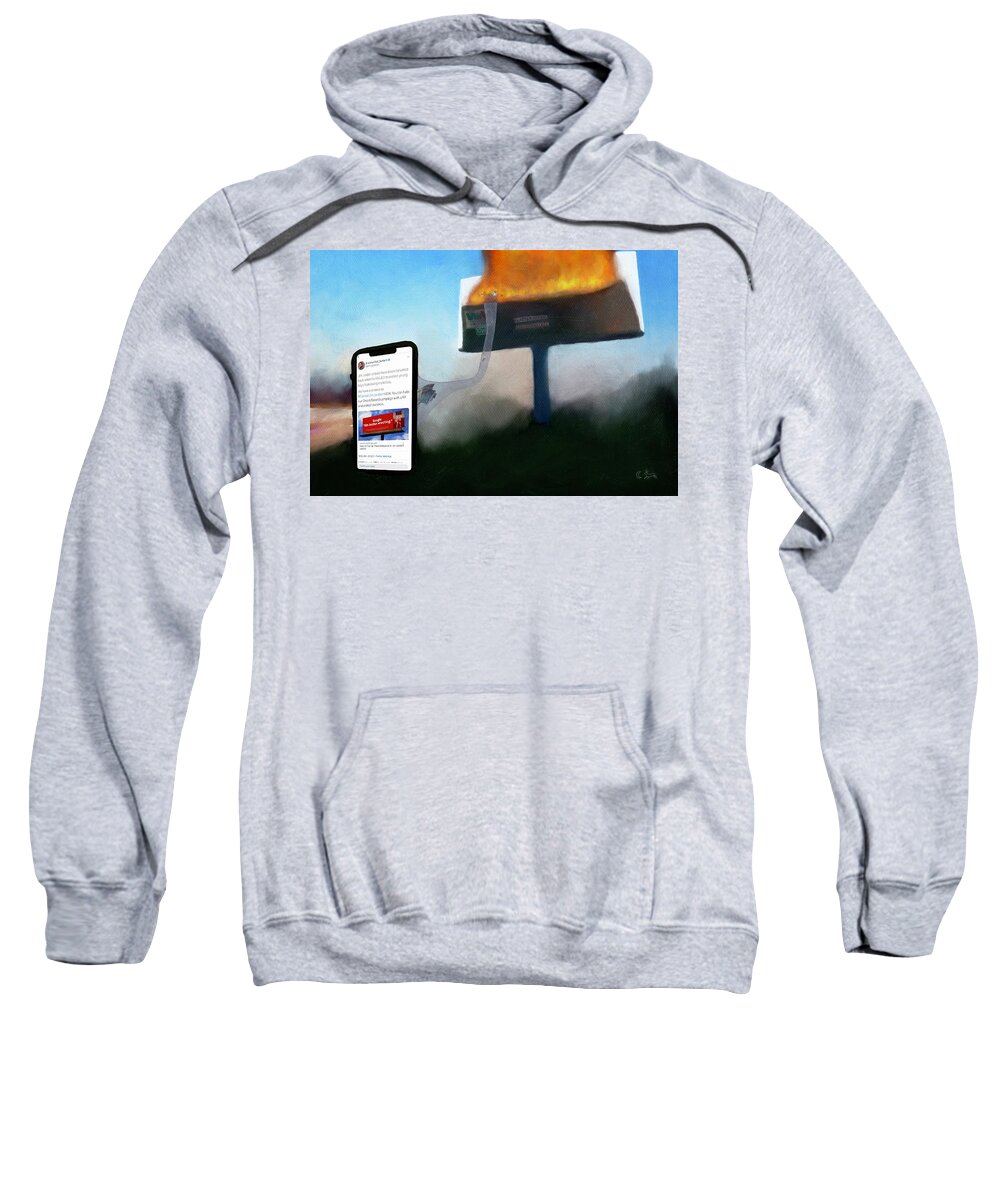  Sweatshirt featuring the digital art Fodder by Jason Cardwell