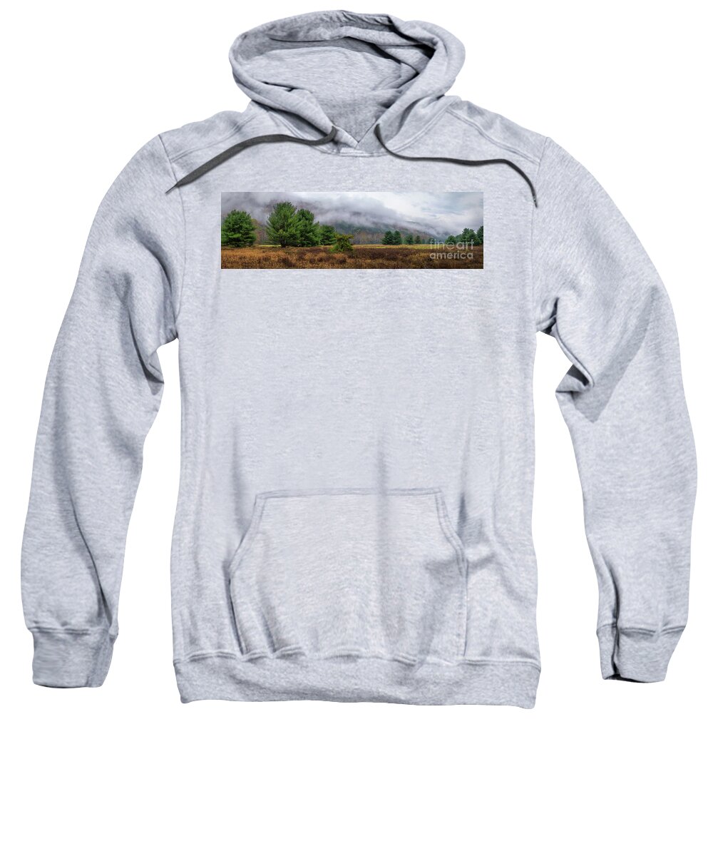 Hills Sweatshirt featuring the photograph Fog Rolling Over The Hills by Rehna George