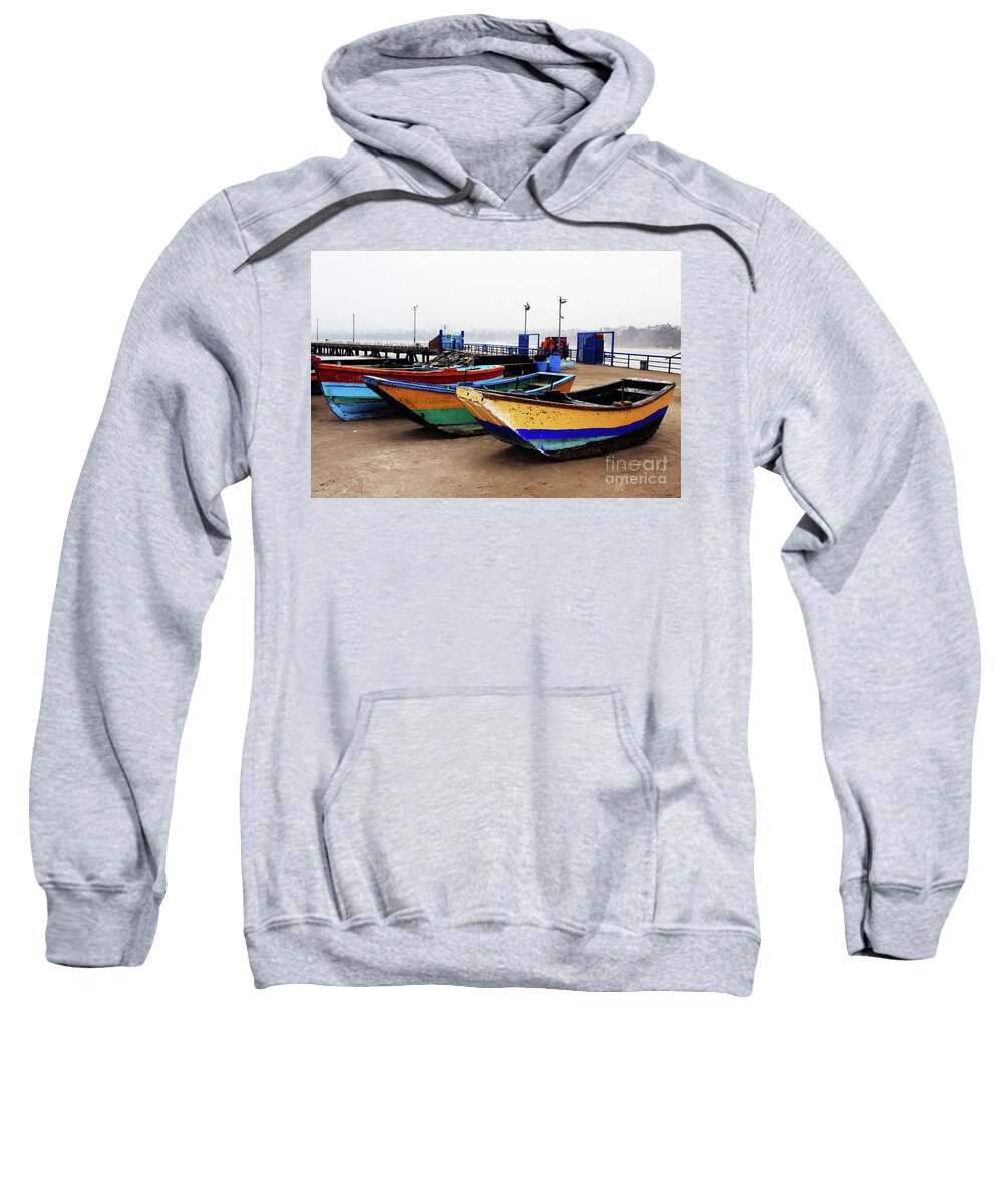 Boat Sweatshirt featuring the photograph Fogged In by Rick Locke - Out of the Corner of My Eye