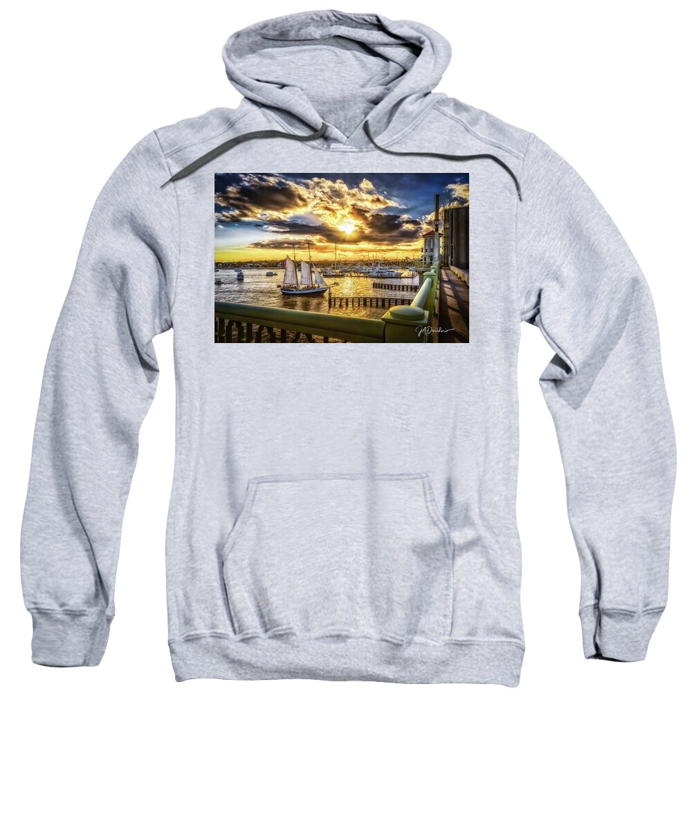 St. Augustine Sweatshirt featuring the photograph Freedom Sunset by Joseph Desiderio