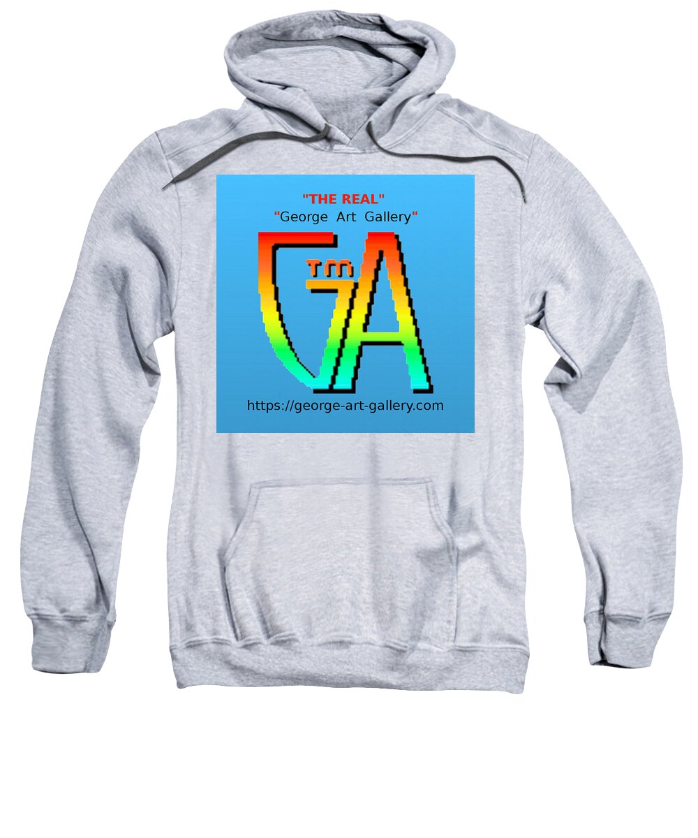 3d Sweatshirt featuring the digital art George Art Gallery by George Art Gallery