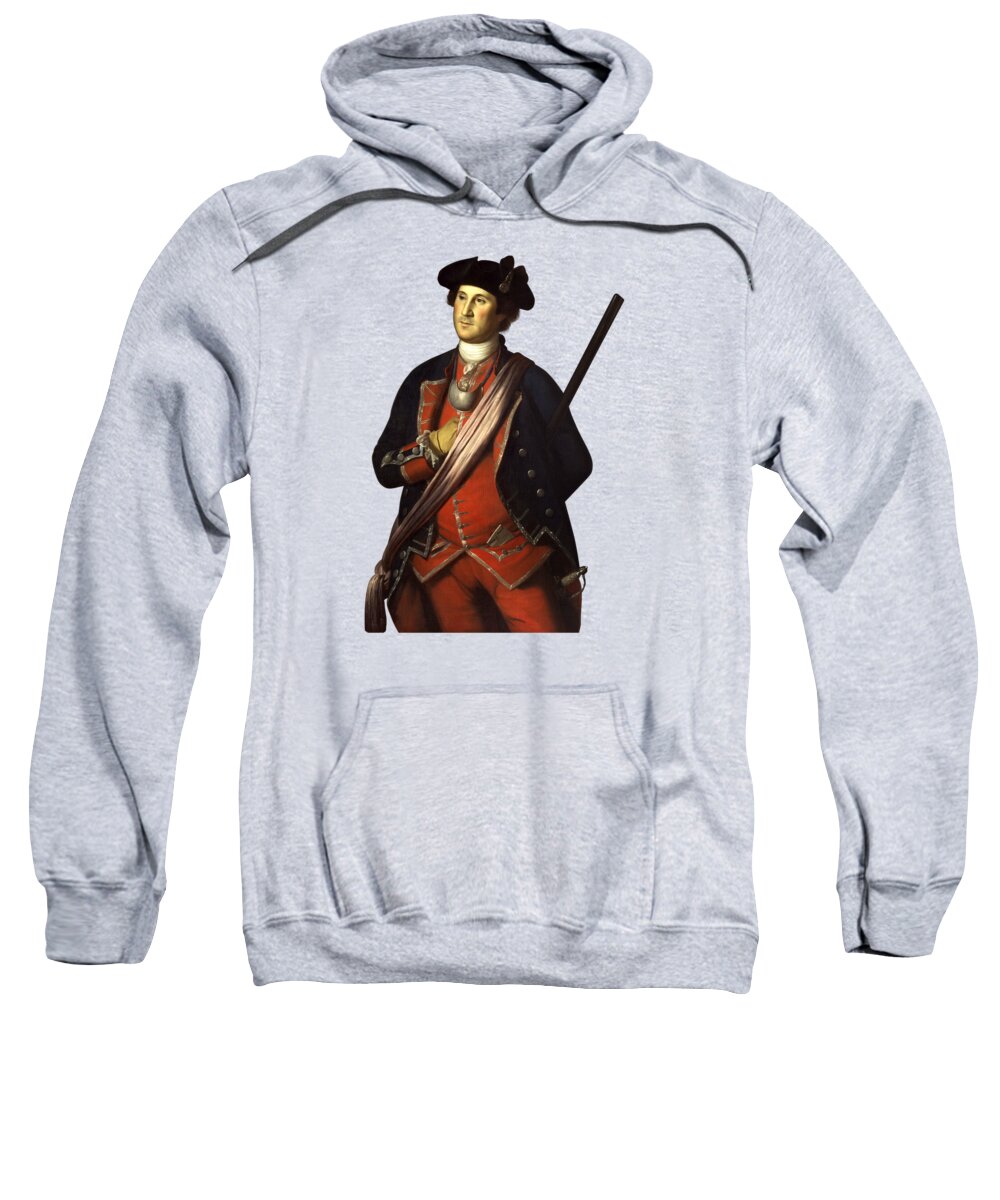 President Washington Sweatshirt featuring the painting George Washington Military Portrait - Charles Willson Peale by War Is Hell Store
