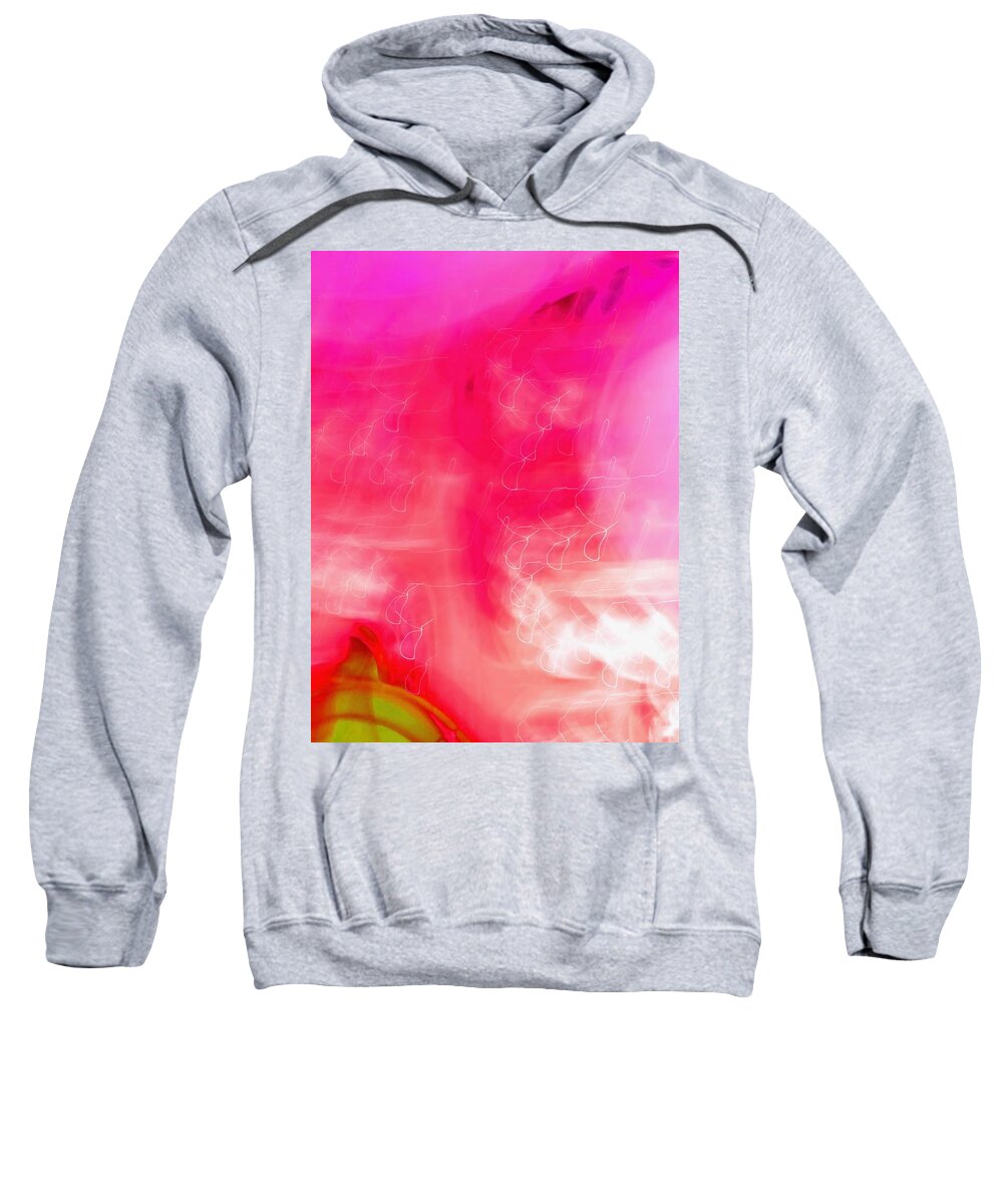 Abstract Sweatshirt featuring the digital art Gossamer by T Oliver