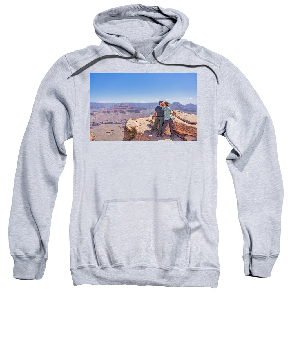 Portraits Sweatshirt featuring the photograph Grand Canyon Kiss by Martin Gollery