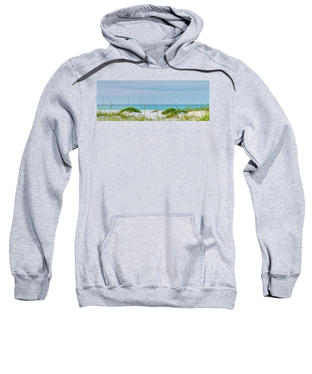 Gulf Island National Seashore Park Sweatshirt featuring the photograph Gulf Island National Seashore Panorama by Jennifer White
