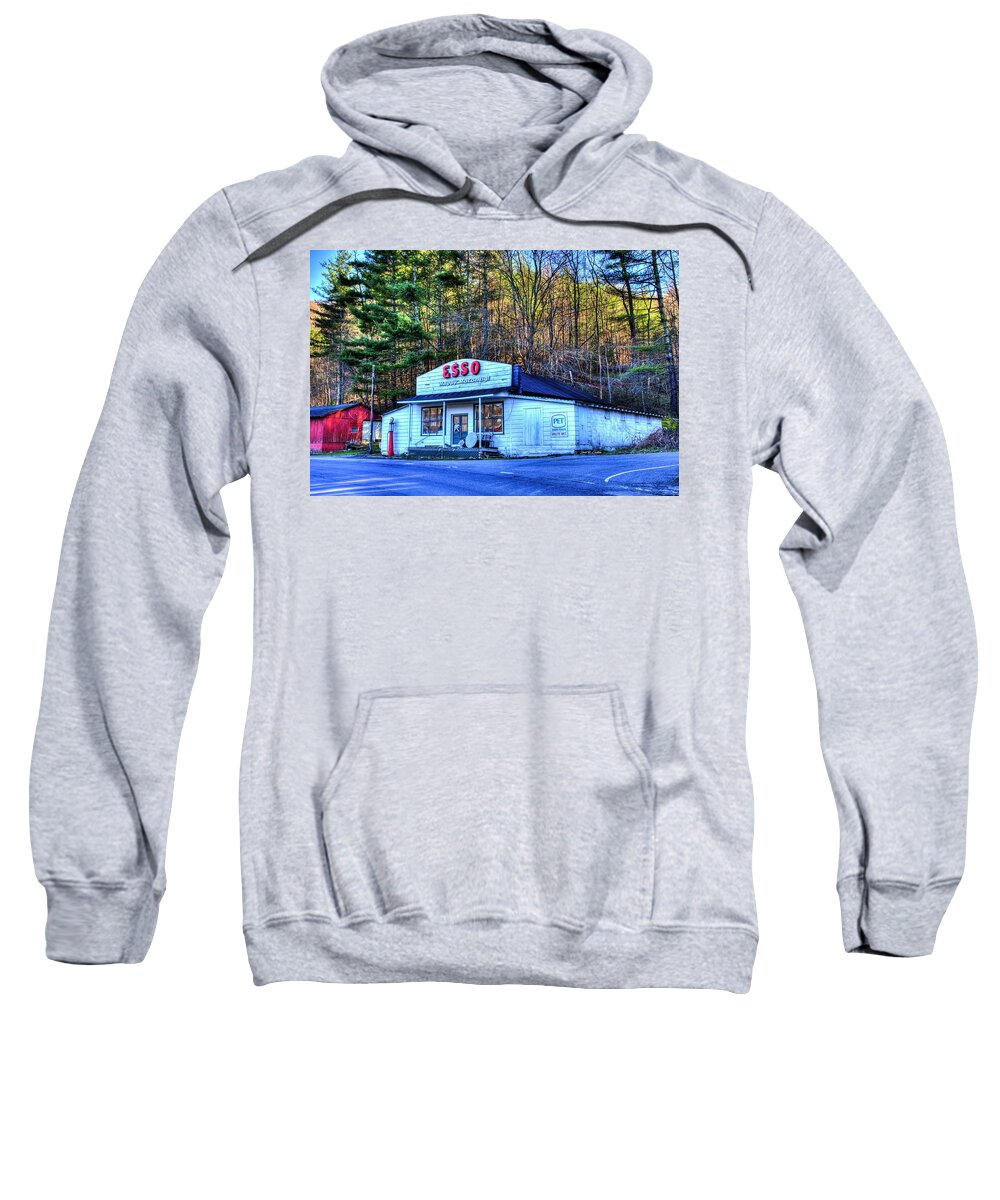 Esso Sweatshirt featuring the photograph Happy Motoring by Dale R Carlson