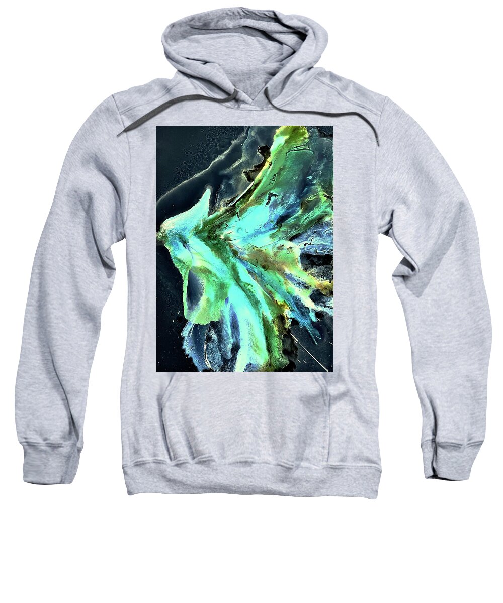  Sweatshirt featuring the painting Hearing You by Tommy McDonell