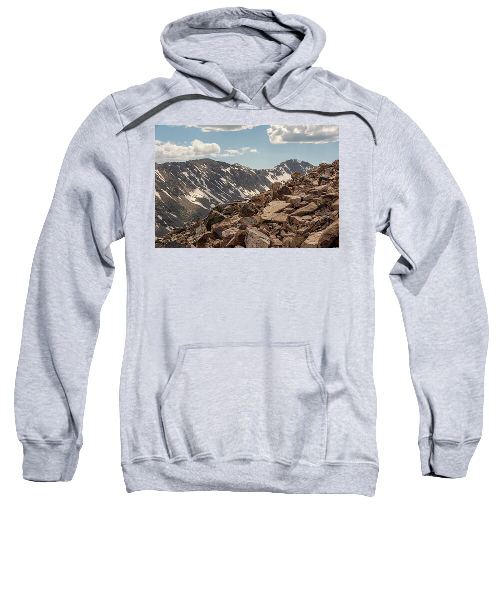 Nature Sweatshirt featuring the photograph Hiking 14er by Nathan Wasylewski