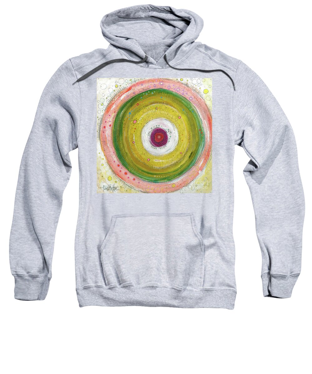I Am Enough Sweatshirt featuring the painting I Am Enough by Tanielle Childers