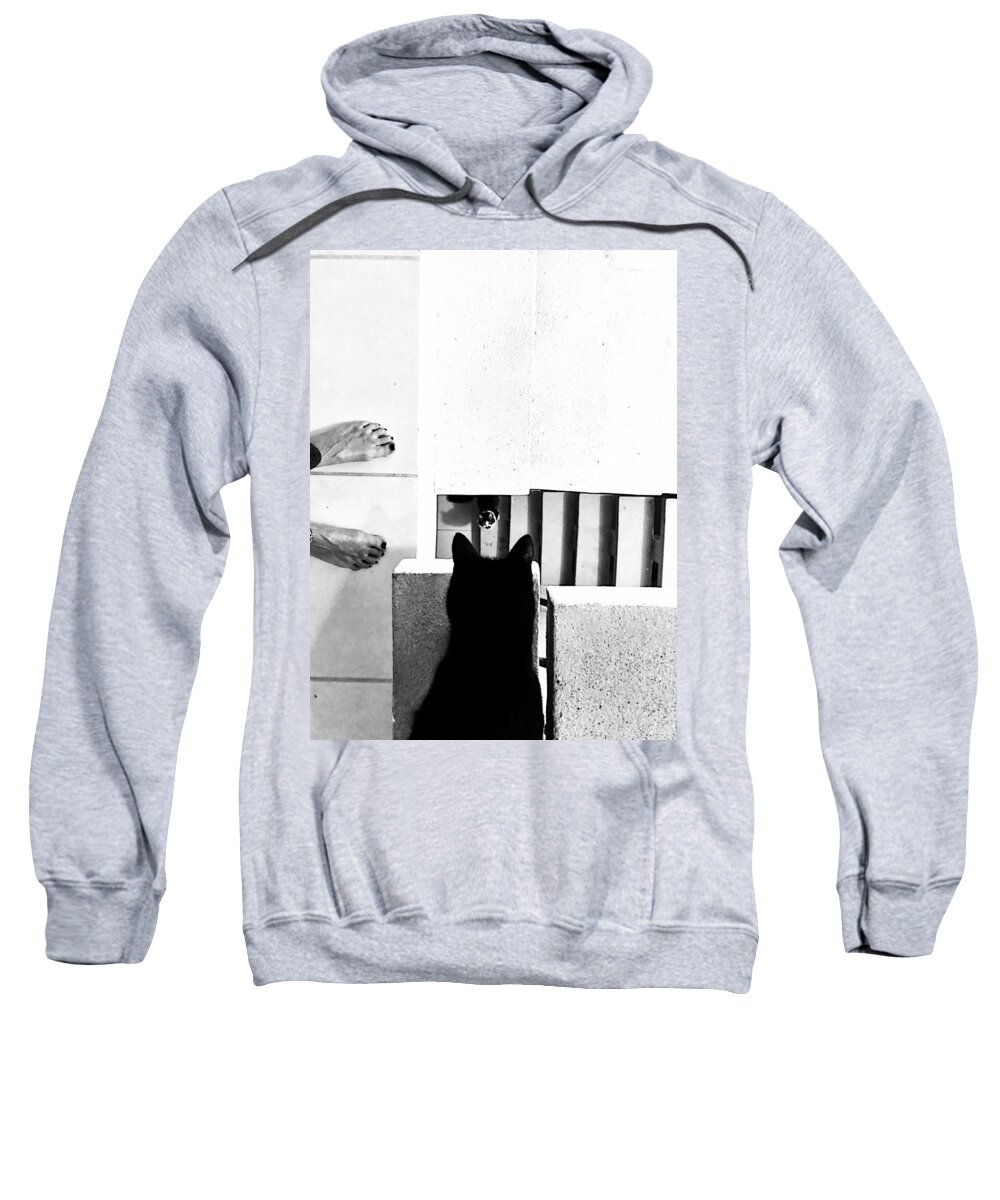Cat Art Sweatshirt featuring the photograph I See You by Valerie Greene