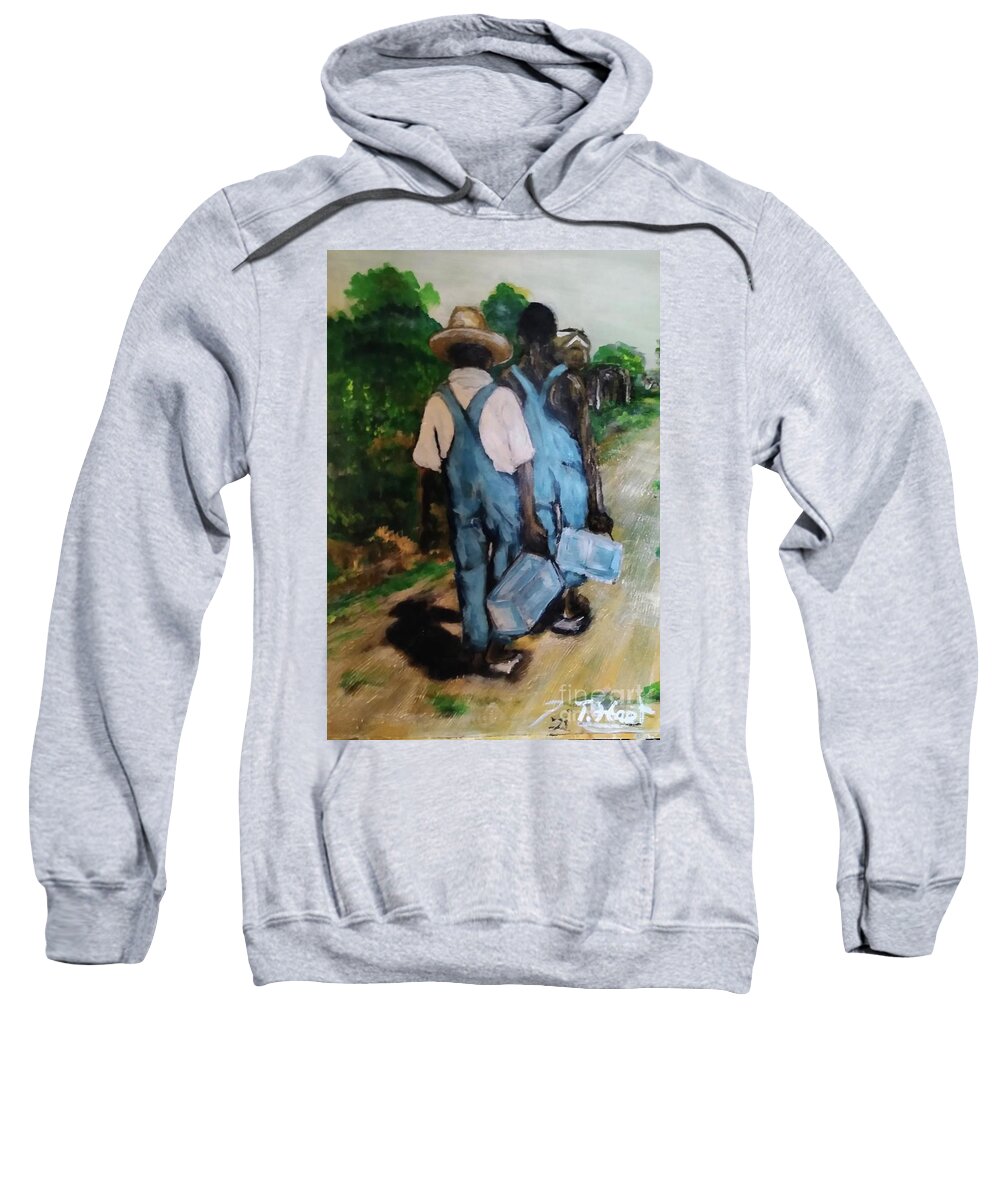 Water Is Cold Sweatshirt featuring the painting Ice cold by Tyrone Hart