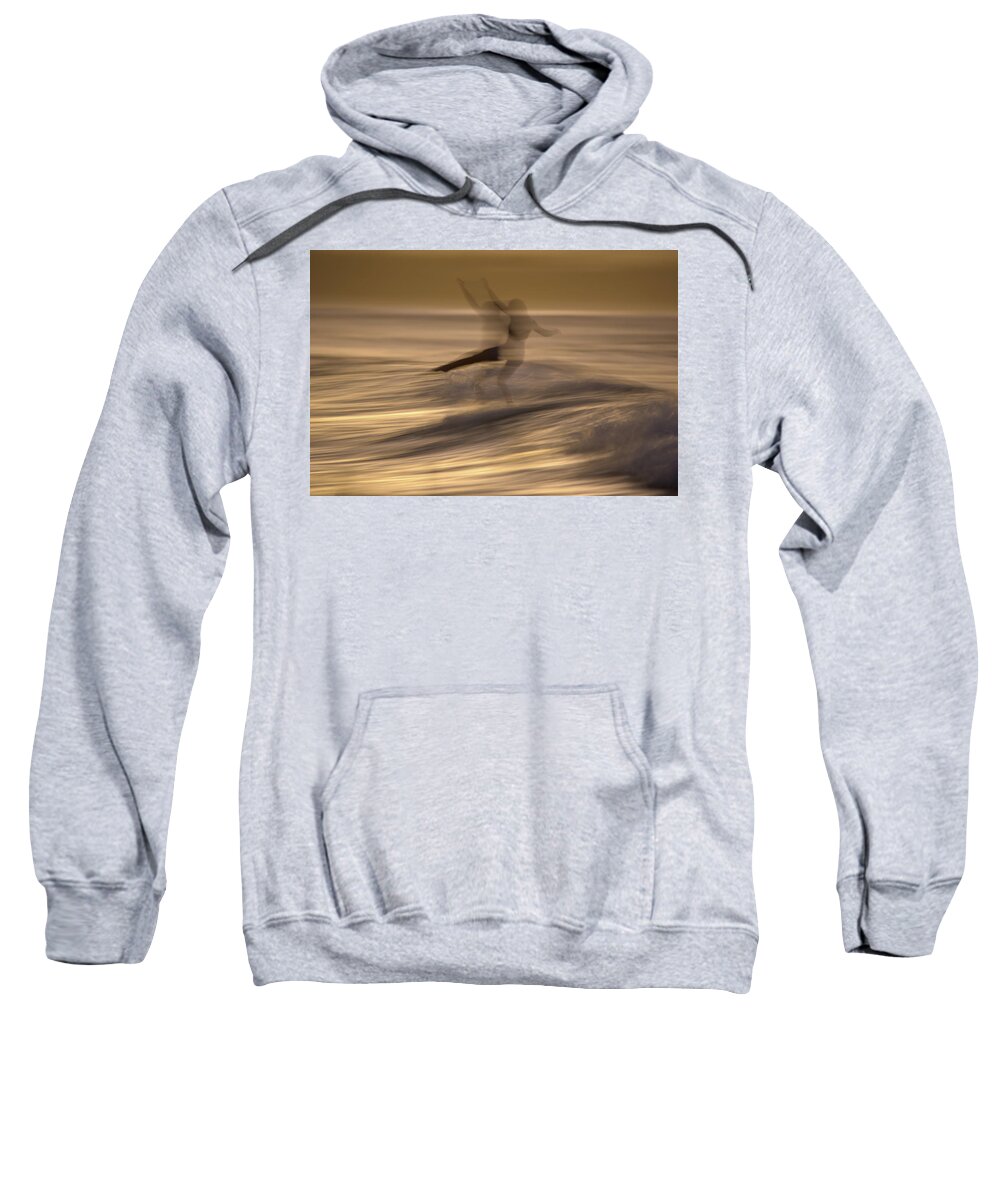 Surf Sweatshirt featuring the photograph In motion 3 by Nicolas Lombard