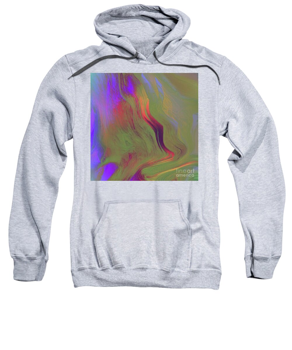  Sweatshirt featuring the digital art Intrigued by Glenn Hernandez