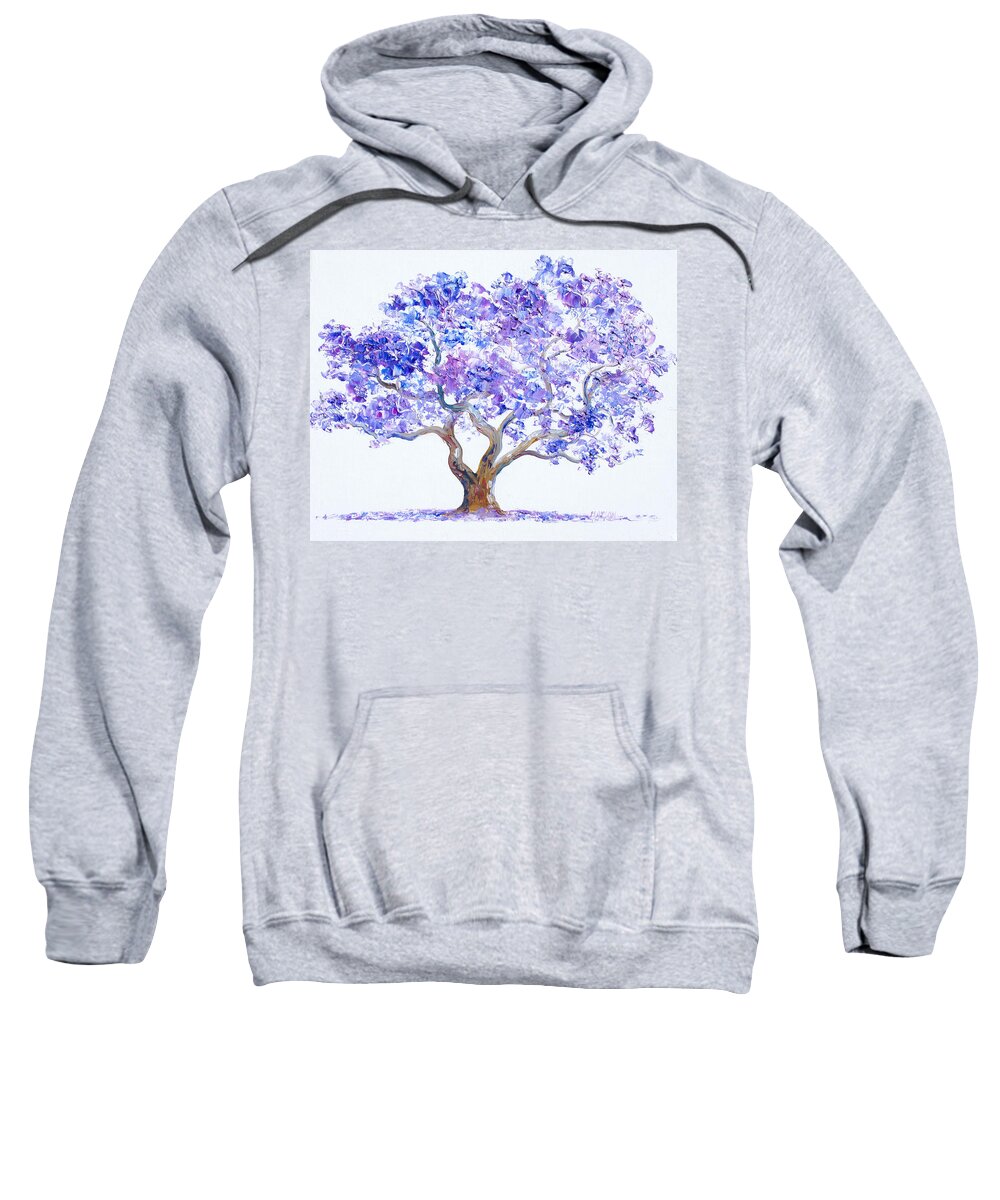 Jacaranda Tree Sweatshirt featuring the painting Jacaranda Tree by Jan Matson