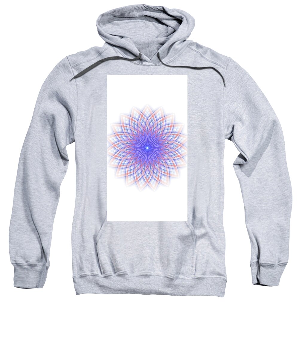 Kaleidoscope Mandalas Are Abstract Sweatshirt featuring the digital art Kaleidoscope Mandala by Michael Canteen