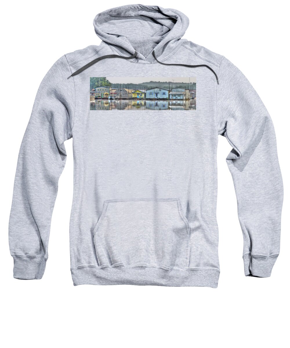 Kentucky Lake Sweatshirt featuring the photograph Kentucky Lake Living - Panorama by Randall Allen