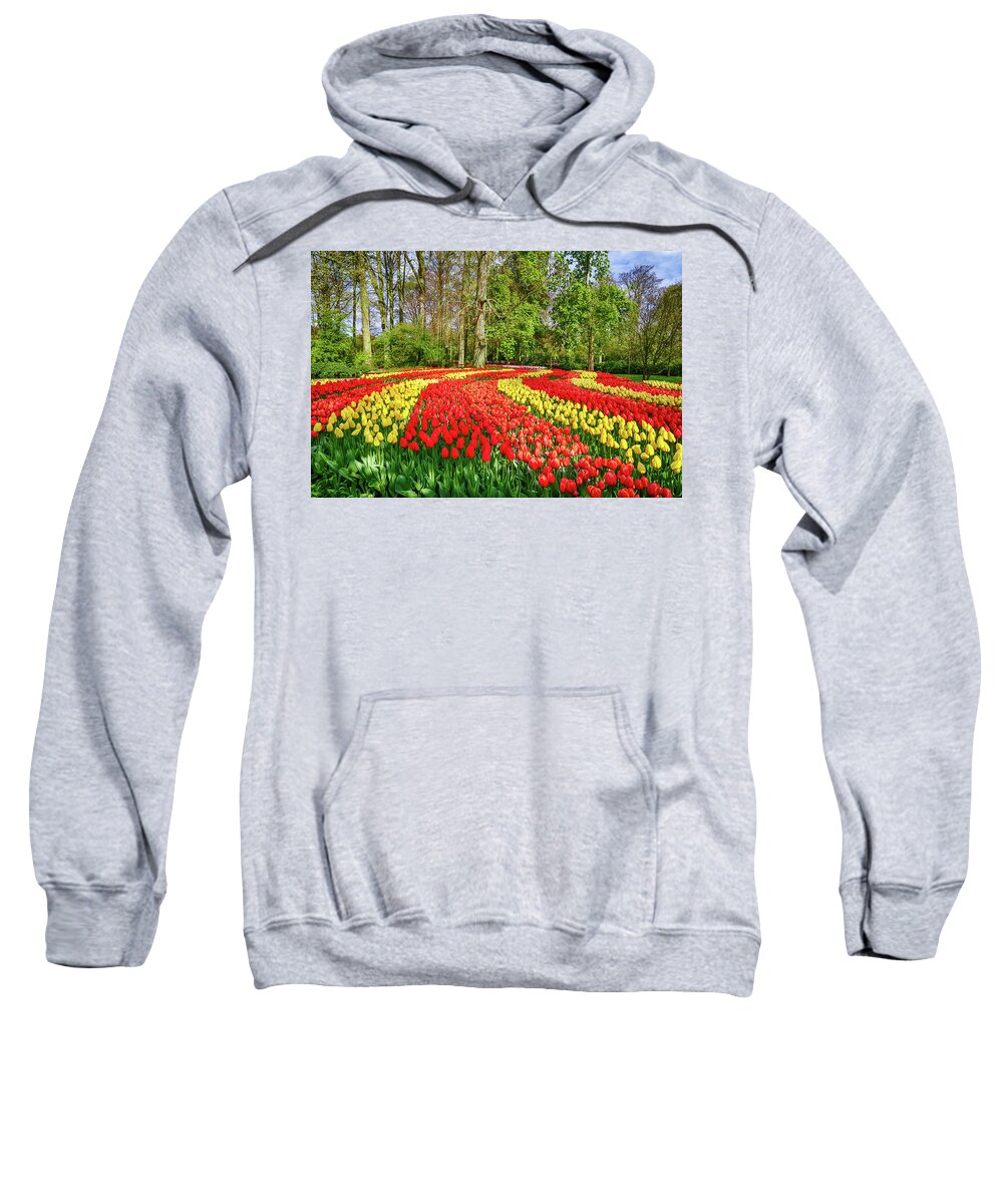 Europe Sweatshirt featuring the photograph Keukenhof Gardens III by Jim Miller