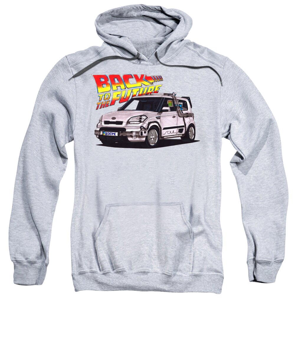 KIA Soul Back to the Future Adult Pull-Over Hoodie by Vladyslav