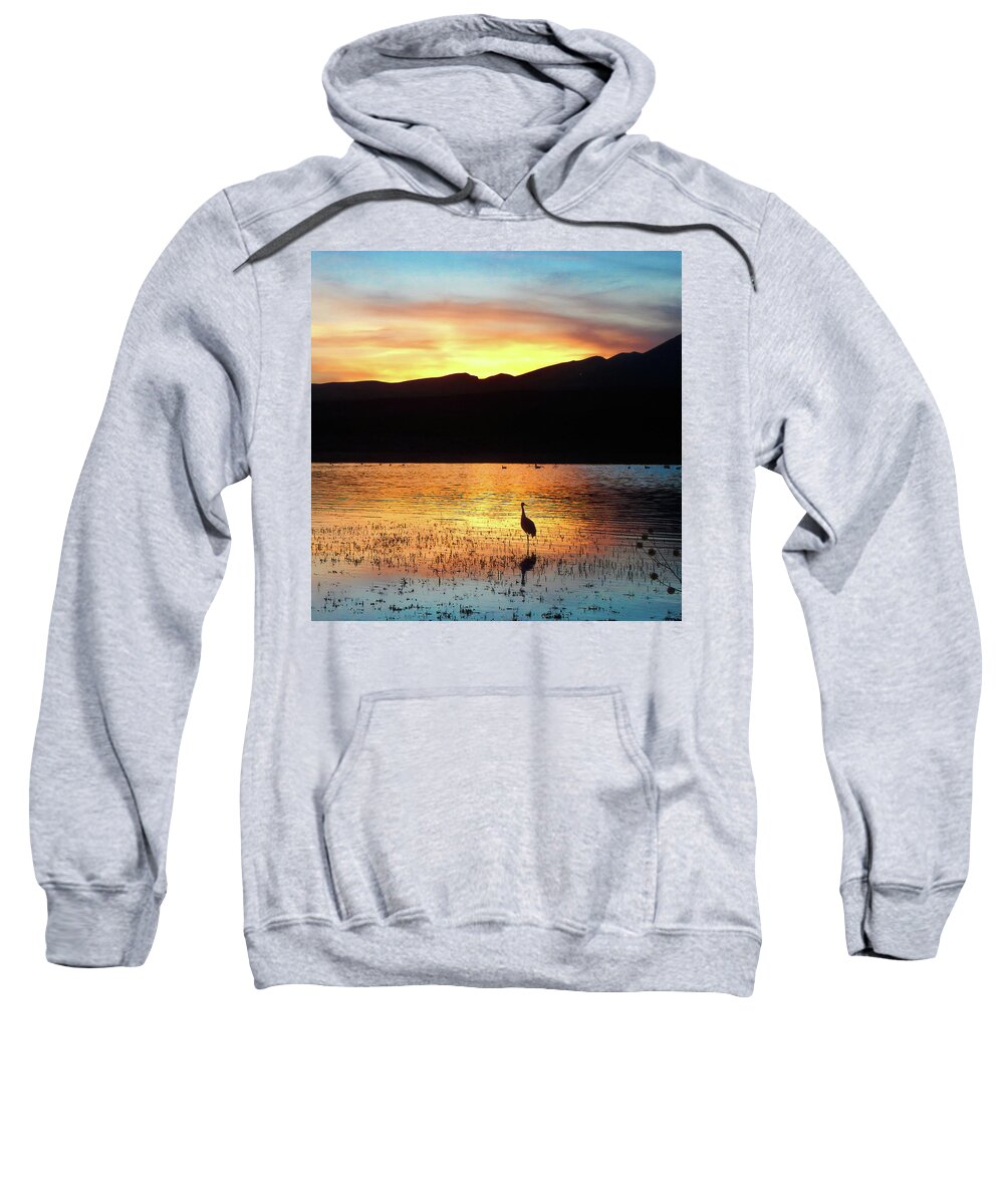Lake Sweatshirt featuring the photograph Lake Refuge Sunset by Jerry Griffin