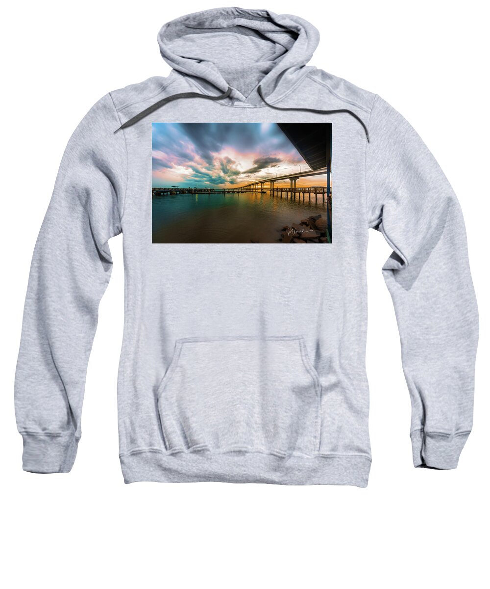 St Augustine Sweatshirt featuring the photograph Late Winter Sunset by Joseph Desiderio