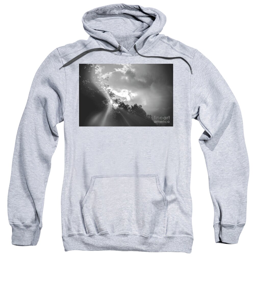 2482 Sweatshirt featuring the photograph Light shines out of darkness by FineArtRoyal Joshua Mimbs
