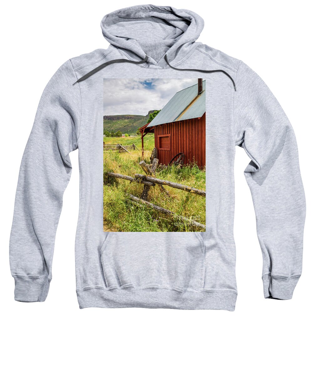 Colorado Sweatshirt featuring the photograph Little Cabin on the Prairie by Erin Marie Davis