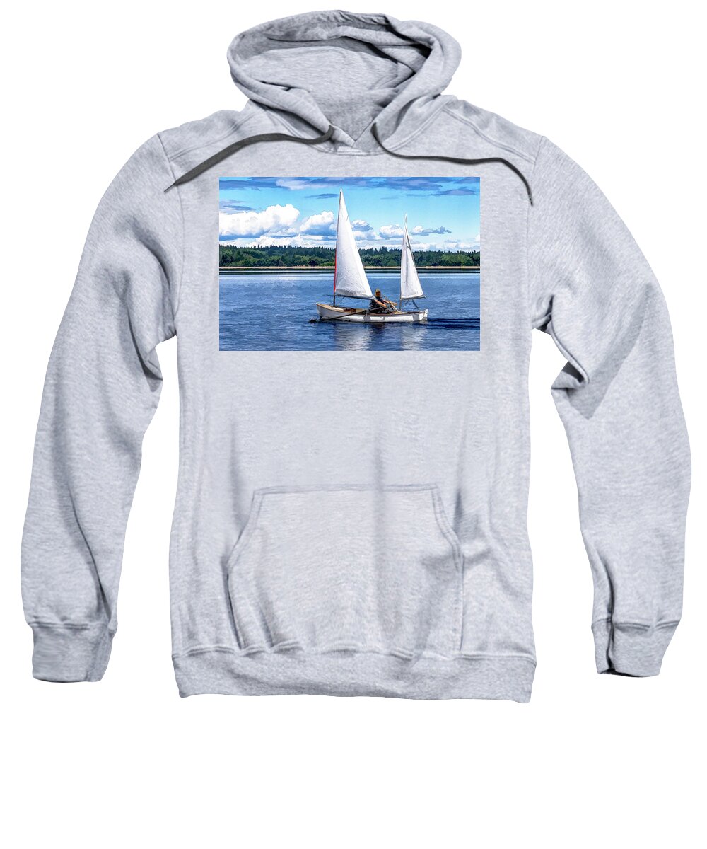 Sailing Sweatshirt featuring the photograph Looks Like Fun by Bruce Bonnett