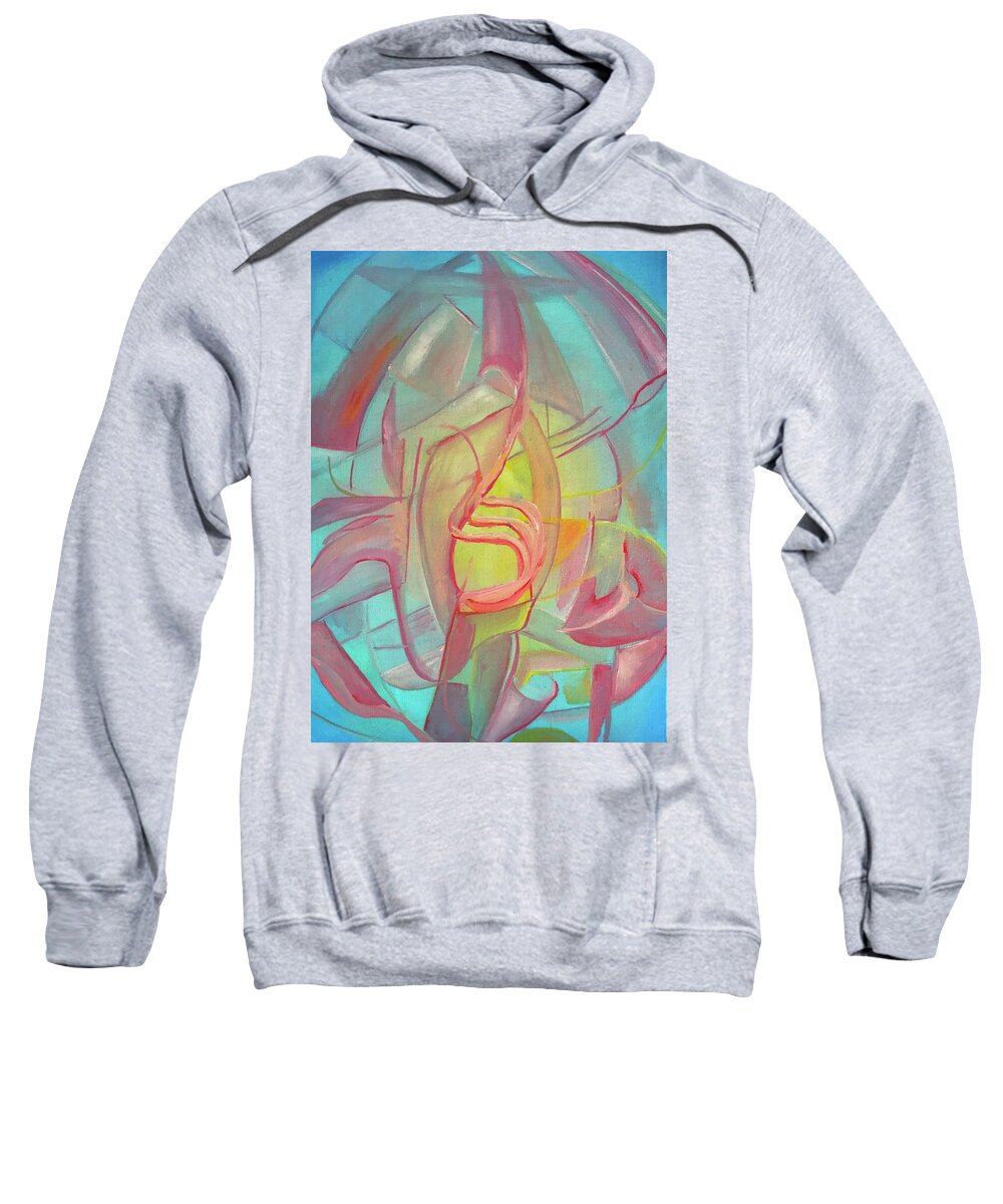 Beautiful Sweatshirt featuring the painting Lost by Medea Ioseliani