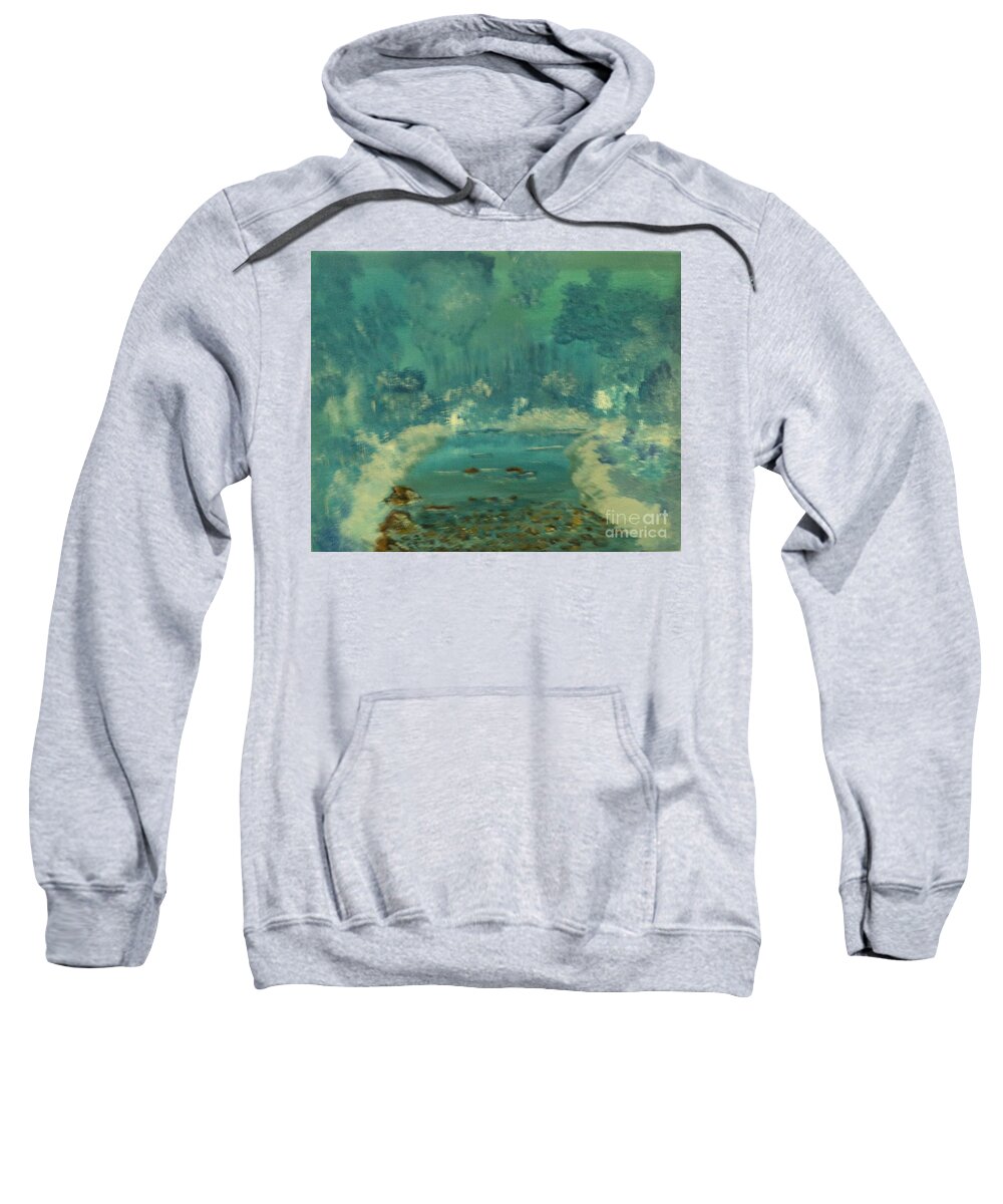 Ice Sweatshirt featuring the painting Magical Ice Painting # 320 by Donald Northup