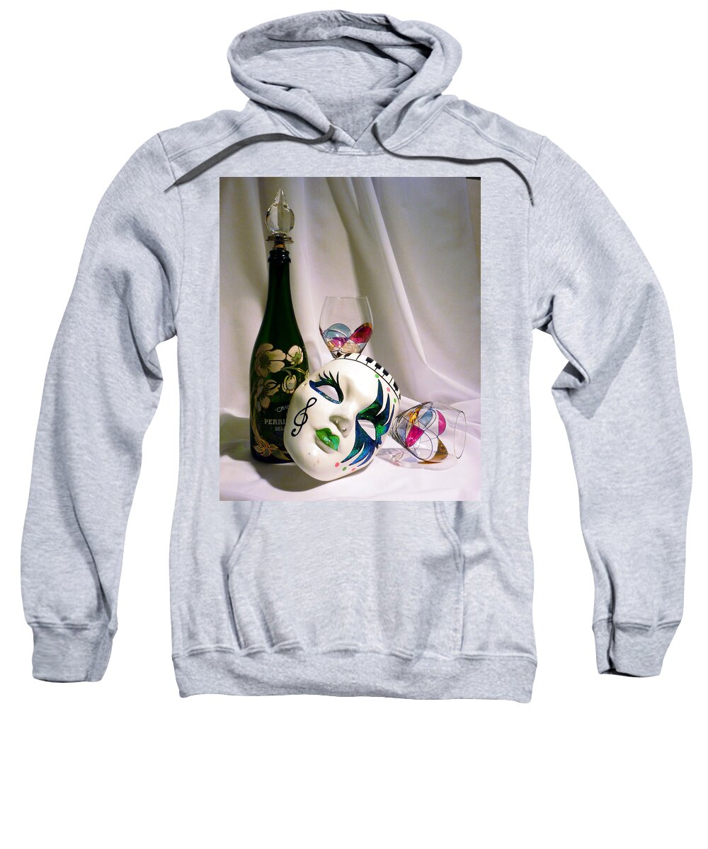 Mask Sweatshirt featuring the photograph Masquerade by Gigi Dequanne
