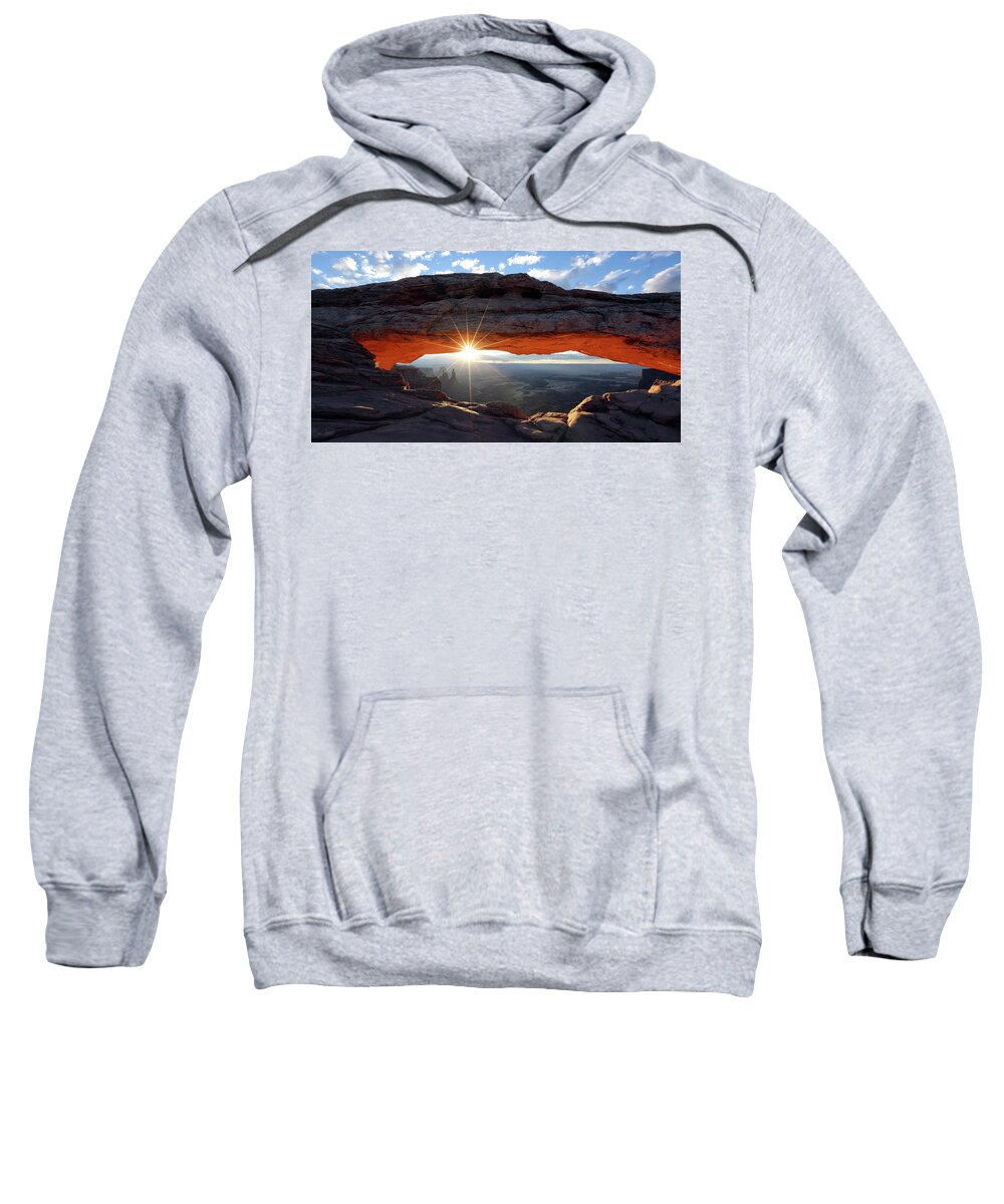 Canyonland Sweatshirt featuring the photograph Mesa Arch at Sunrise - Canyonlands National Park by William Rainey