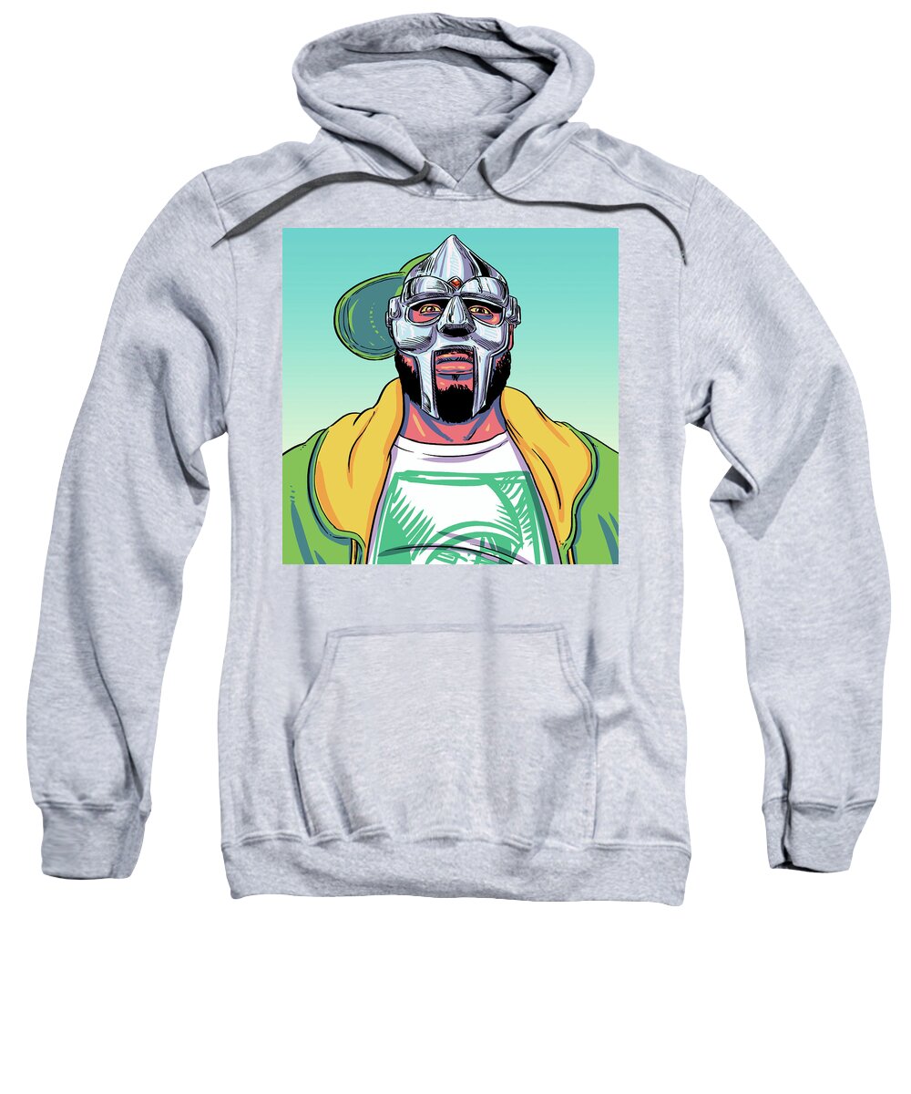 Hiphop Sweatshirt featuring the digital art Mf Doom by Point Blank