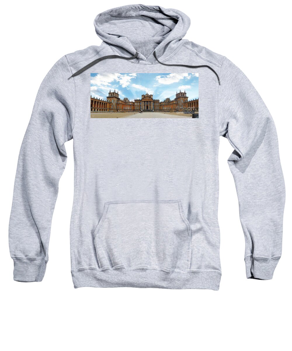 Blenheim Palace Sweatshirt featuring the photograph Morning at Blenheim Palace by Brian Watt