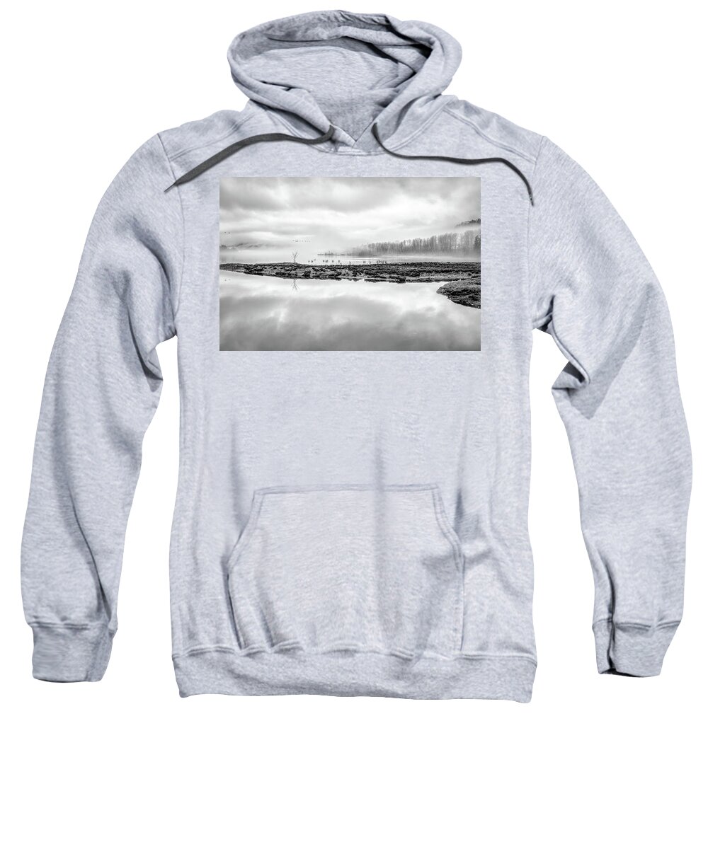 Photo Sweatshirt featuring the photograph Morning Fog by Irene Moriarty