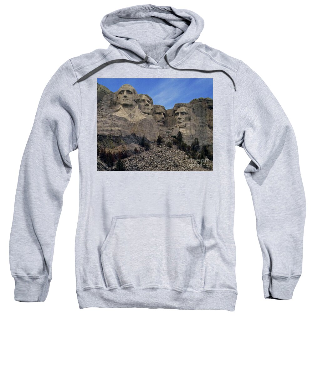 Monument Sweatshirt featuring the photograph Mt Rushmore by Kimberly Blom-Roemer