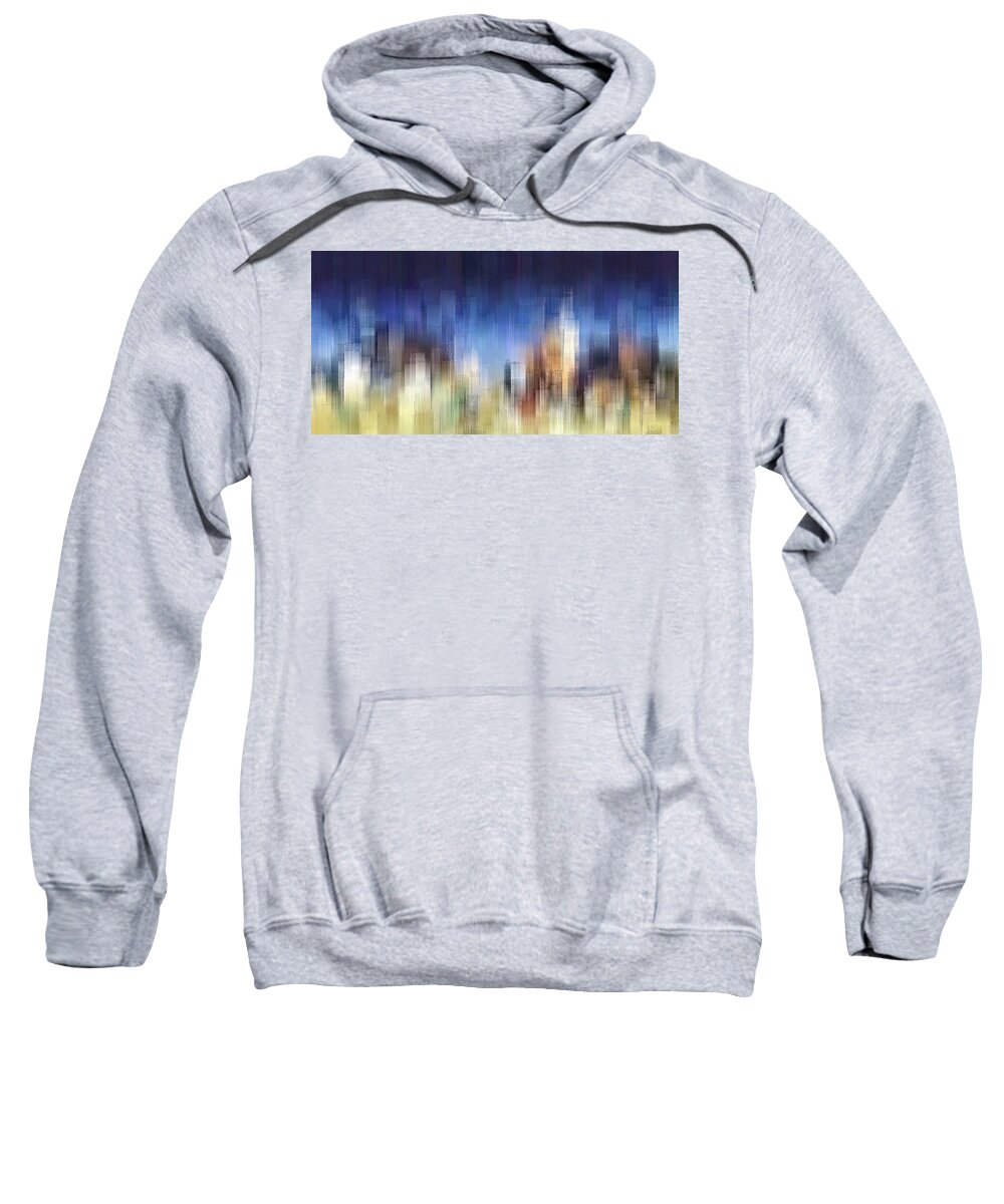 City Sweatshirt featuring the digital art My City Dreams by David Manlove