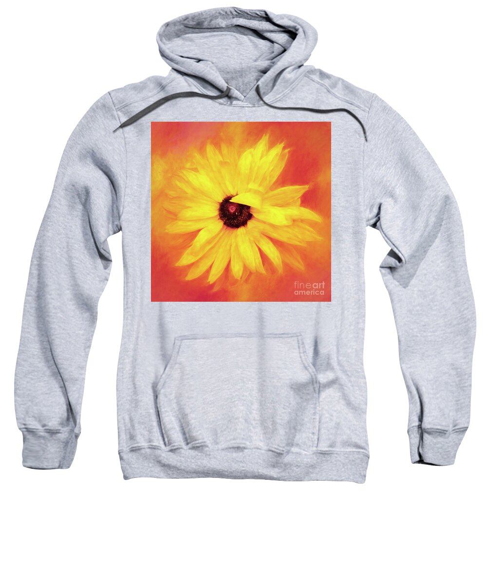 Black-eyed Susans Sweatshirt featuring the photograph My Petals Are Always in My Face by Anita Pollak
