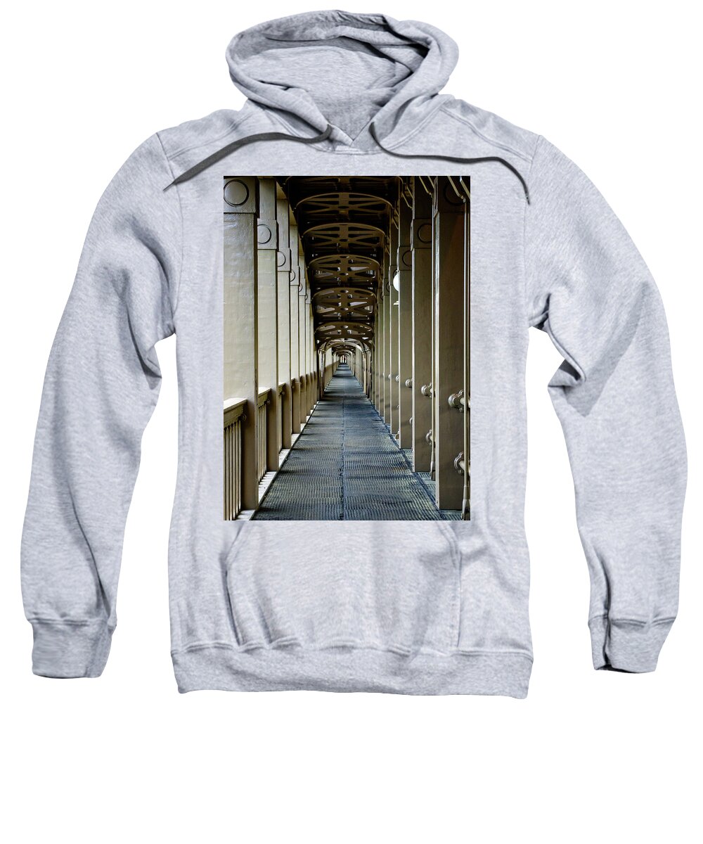 Arch Sweatshirt featuring the photograph Never ending arches by Average Images