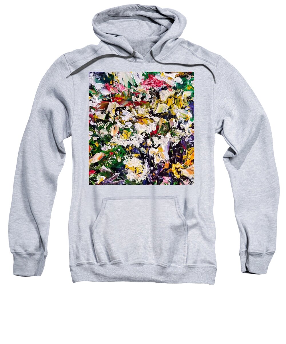 Gardens Sweatshirt featuring the painting Nola love by Julie TuckerDemps