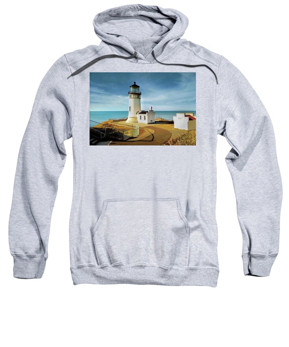 North Head Lighthouse Sweatshirt featuring the photograph North Head Lighthouse by John Poon