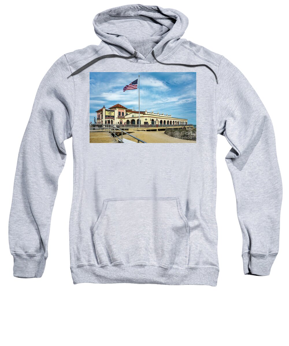 New Jersey Sweatshirt featuring the photograph Ocean City NJ Music Pier by Nick Zelinsky Jr