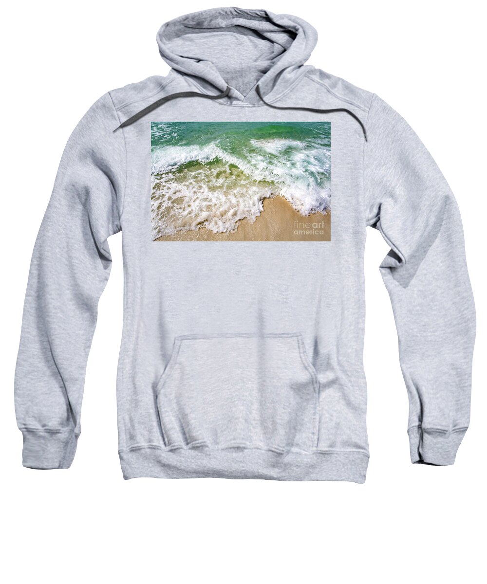 Beach Sweatshirt featuring the photograph Ocean Waves by Beachtown Views