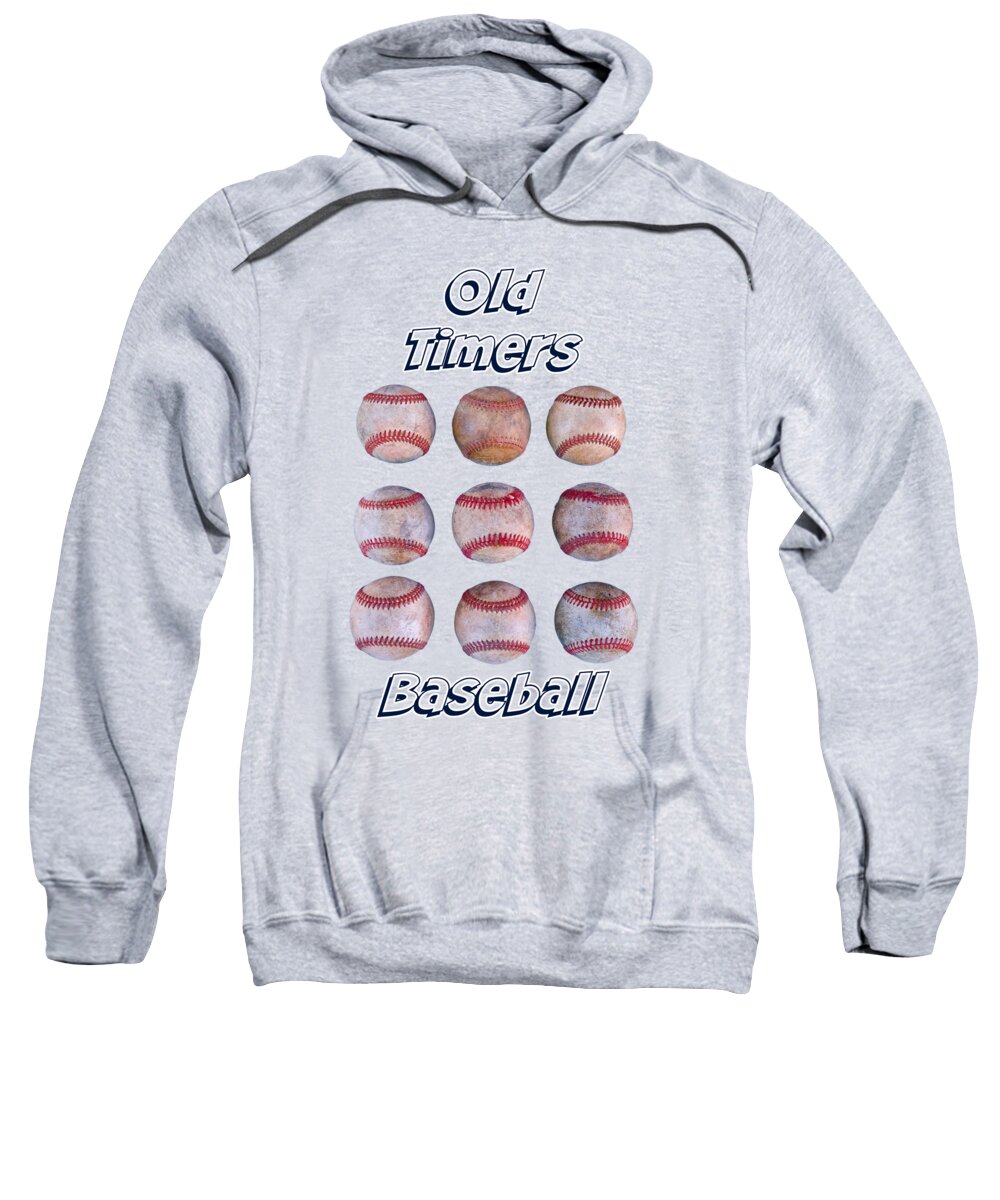 ((101) Sweatshirt featuring the photograph Old Timers Baseball.png by Joe Vella