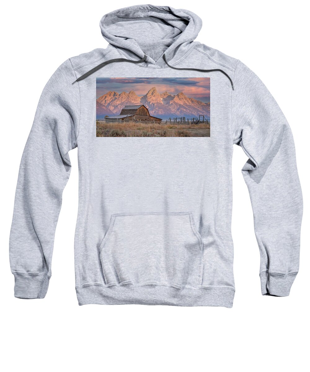 Wyoming Sweatshirt featuring the photograph Ominous sunrise by Ed Stokes